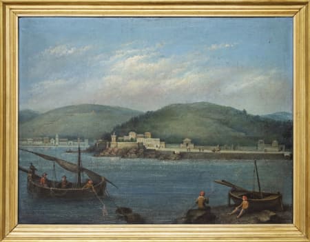 Scuola Fiamminga — Marina con pescatori